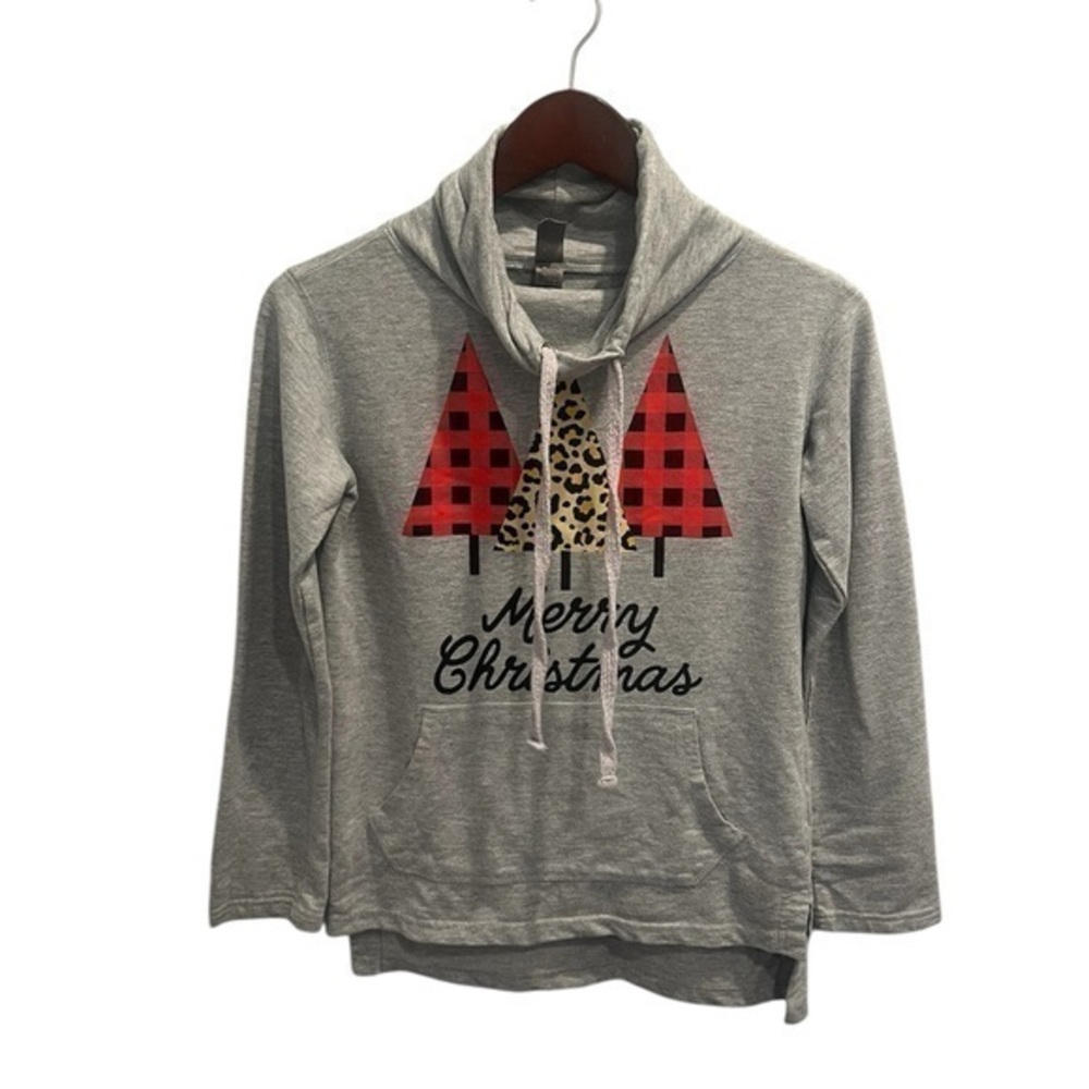 Merry Christmas Cowl Nexk Sweatshirt Size SM